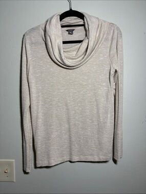 Eddie Bauer Cream Cowl Neck Sweater
